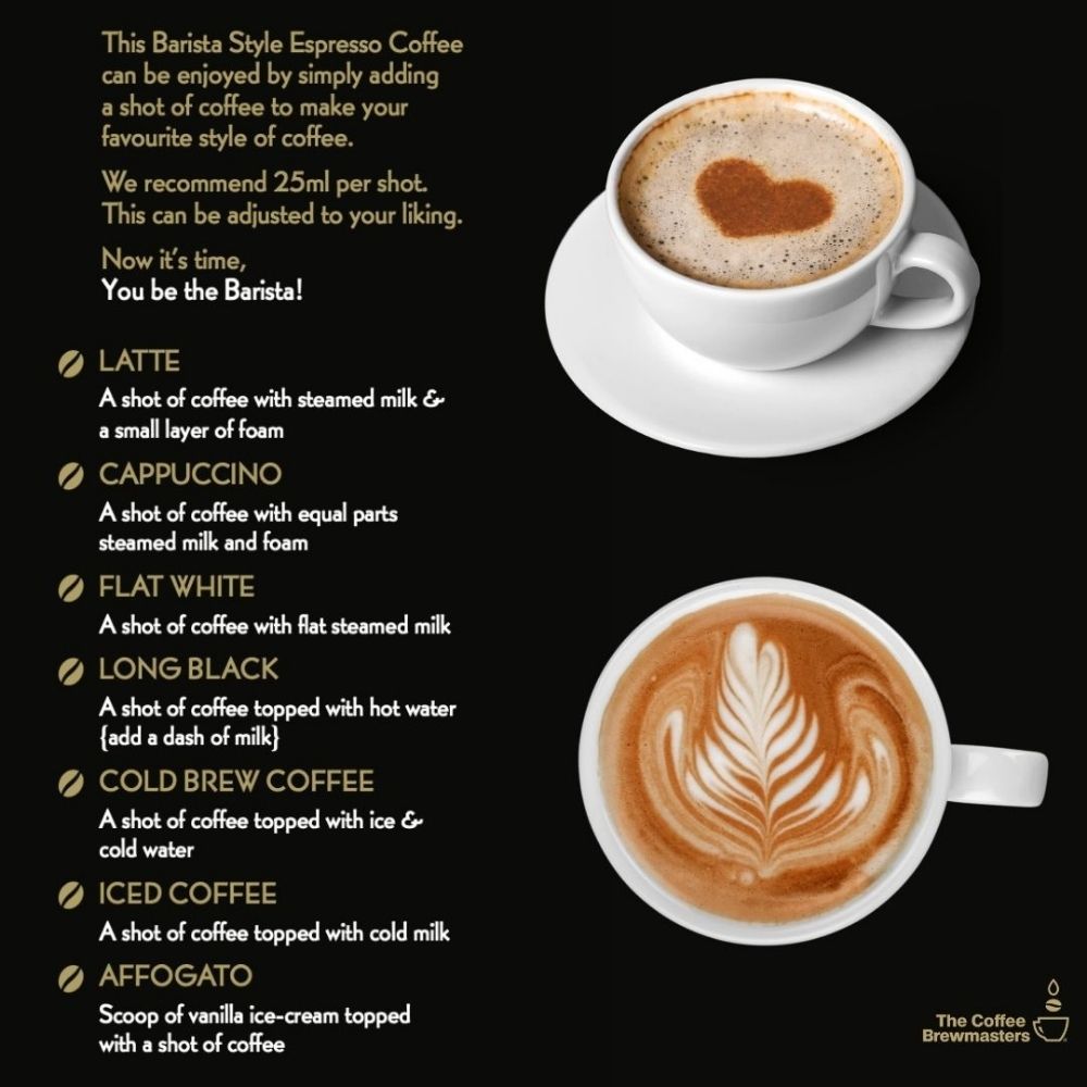 recipes using youbethebarista espresso coffee concentrate